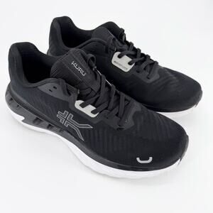 KURU TRIPLE MAX Ion Men's 11 Jet Black Plantar Fasciitis Running Sneakers EUC